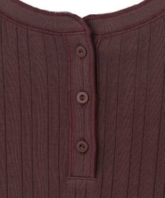 23区 【SLOW/洗える】ランダムリブフライス フレンチスリーブ カットソー