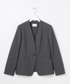 ANY SIS L 【WEB・一部店舗限定】ウーステッドエステル カラーレスジャケット