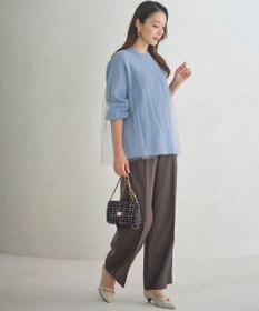 ANY SIS S 【洗える】ビスチェ風チュールコンビ ニット