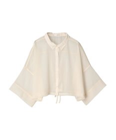 Green Parks ＥＧＯＩＳＴ　５分袖短丈シアーシャツ