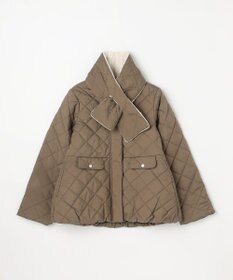 組曲 KIDS 【150-170㎝】マフラー付き中綿キルト アウター