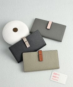 style code 【PADMA/パドマ】ベルトデザイン　シュリンクレザー薄マチ長財布