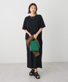 CRAFT STANDARD BOUTIQUE ビッグシルエット5分袖ワンピース