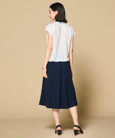 BEIGE， OLIVE / カシュクールフレンチスリーブブラウス