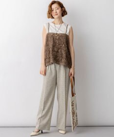 23区 L 【先行予約】リネンライクブッチャー ワイドパンツ