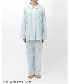 Wing パジャマ 長袖 長ズボン 綿100%(本体) 二重ガーゼ レディース EP8070 ウイング／ワコール