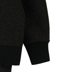 YECCA VECCA ニット切替メルトンVネックカーディガン