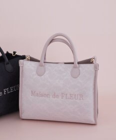 Maison de FLEUR レース2Wayトートバッグ