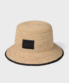 Paul Smith クロップドロゴ ラフィア バケットハット