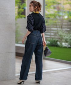 23区 S 【滝沢眞規子さん着用/VERY掲載/洗える】23区DENIM ストレッチ ワイドパンツ
