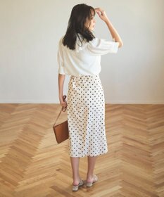 Feroux 【新色追加・洗える】パールポイントフラップ スカート