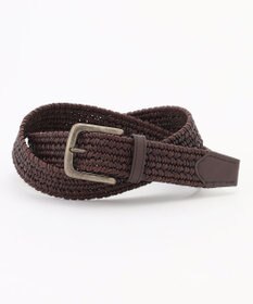 JOSEPH ABBOUD 【イタリア素材・ストレッチ・日本製】メランジラウンドコードレザーベルト　26SSモデル