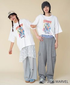 WEGO 【ユニセックス着用ITEM/SMLサイズ展開】MARVELグラフィックT（S）