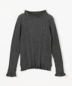 組曲 KIDS 【110-140㎝】フラワードット リブニット