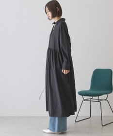 AMERICAN HOLIC 【イージーケア】ギャザーシャツワンピース