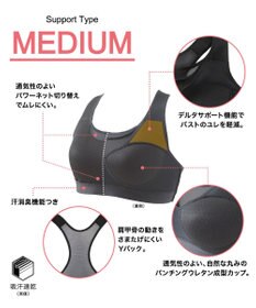 CW-X 【WOMEN】 スポーツゆれケアブラ メッシュ ユレ・ズレをおさえて動きやすい 吸汗速乾（本体） HTY030 /ワコール