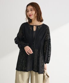 Green Parks メッシュレースタック入りプルオーバー