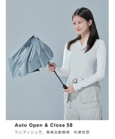 MOONBAT 【遮光100％/超軽量/自動開閉】マジで軽い傘 晴雨兼用 折りたたみ日傘 58cm マジカルテックプロテクション