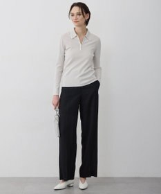 ICB シンセティックフルニードル ハーフジップニット