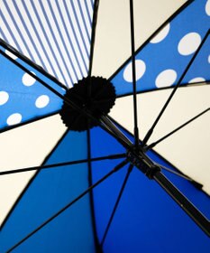 +RING UNISEX プラスリング 長傘 60cm BLU-DOT T1214