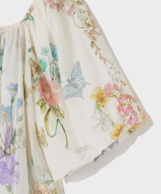 GRACE CONTINENTAL ボタニカルドレープブラウス