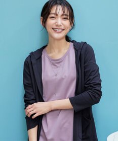 Tiaclasse 【小倉優子さん着用・UVケア・接触冷感】“やみつき”カットソーパーカーカーデ