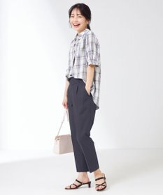ANY SIS 【洗える】ピケチェック ブラウス