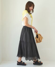 Feroux フレンチスリーブロゴプリント Tシャツ