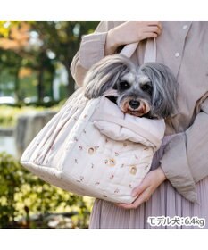 PET PARADISE ペットパラダイス あごのせキャリーバッグ 《チューリップ柄》 小型犬 約4～8kg