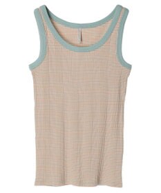 AMERICAN HOLIC 針抜きテレコボーダータンクトップ