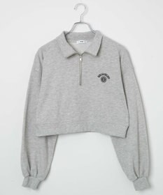 WEGO ハーフジップショートスウェット