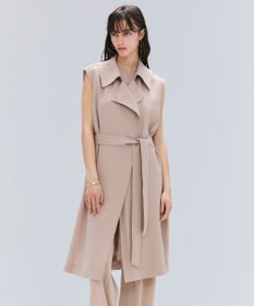 BEIGE， FLEUR / ラップデザインロングジレ Beige