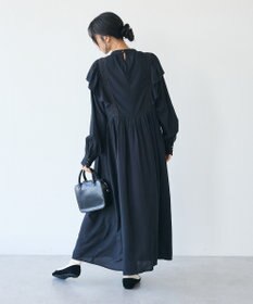 CRAFT STANDARD BOUTIQUE シャーリング袖フリルワンピース
