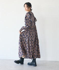 CRAFT STANDARD BOUTIQUE シャーリング袖フリルワンピース