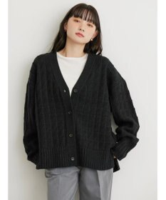 AMERICAN HOLIC スクエア柄Ｖネックニットカーディガン