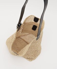 russet 《かごバッグ》インドラフィアワンショルダーバッグ(TI-369)