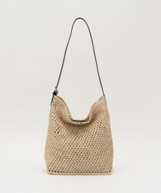 russet 《かごバッグ》インドラフィアワンショルダーバッグ(TI-369)