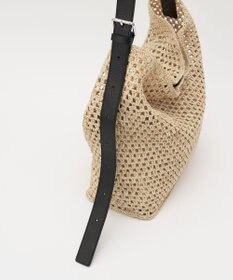 russet 《かごバッグ》インドラフィアワンショルダーバッグ(TI-369)