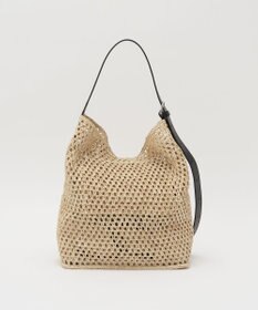 russet 《かごバッグ》インドラフィアワンショルダーバッグ(TI-369)