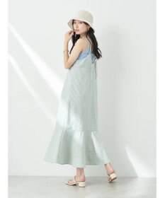 earth music&ecology チェックマーメイドキャミワンピース