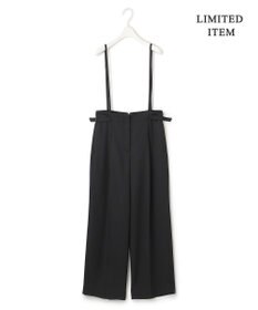 ICB 【2WAY・WEB限定・洗える】シルフィルダブルクロス サスペンダーパンツ