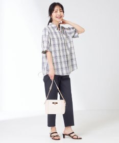 ANY SIS 【洗える】ピケチェック ブラウス