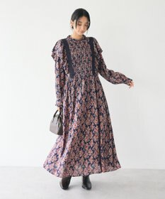 CRAFT STANDARD BOUTIQUE シャーリング袖フリルワンピース