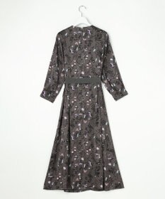 自由区 S 【WEB&一部店舗限定】ハーバルフロープリント8分袖 ワンピース