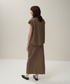 ATON SILK LINEN SHANTUNG | ラップスカート