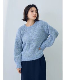 YECCA VECCA レースアップリボンヤーンニット