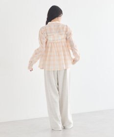 earth music&ecology 【予約】【綿100％】SET2点エプロンライクビスチェ＋シャツ