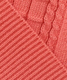 23区GOLF 【WOMEN】【洗える】格子柄  カラーニット