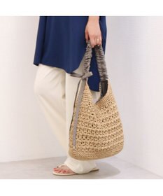 UNBILLION カシュカシュ cachecache / ドロストギャザーハンドル柄編2wayトート