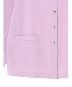 Green Parks 裏起毛ミディ丈ドットボタンカーディガン